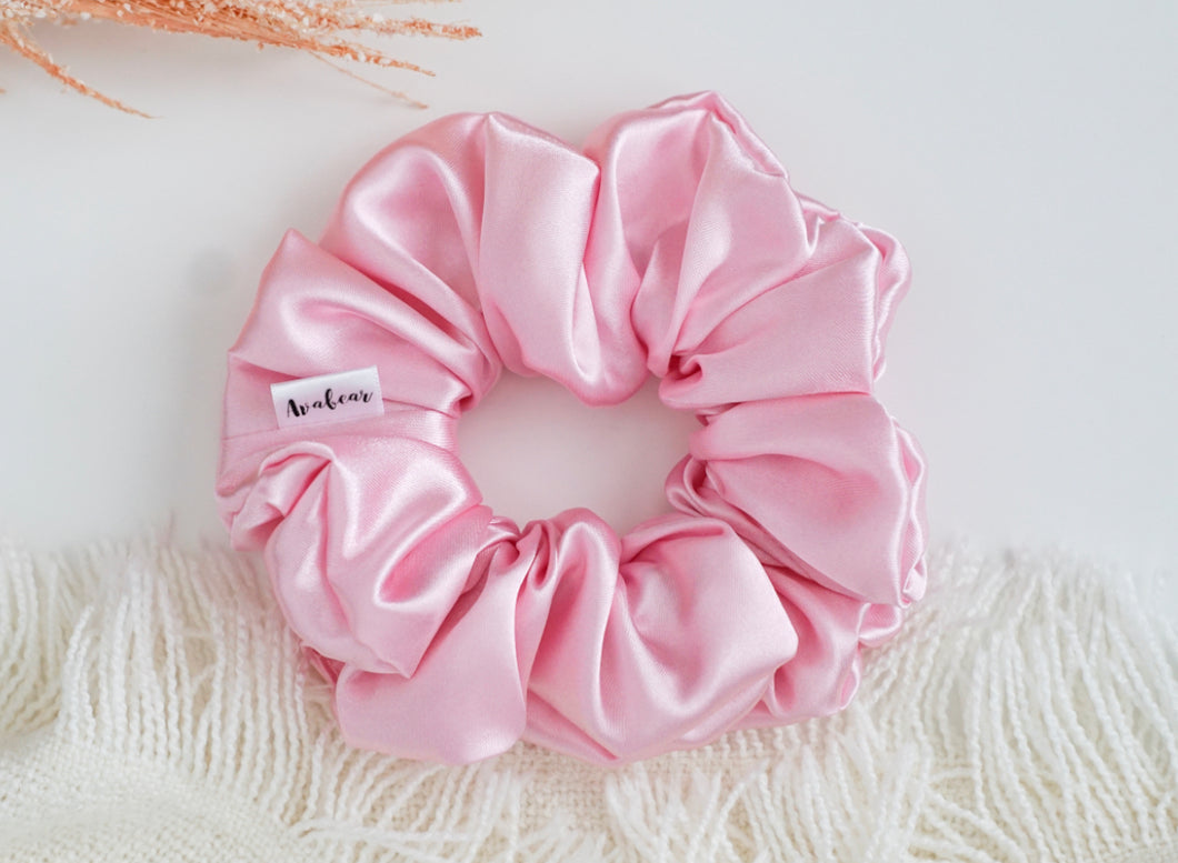 Pink Opal // full size scrunchie