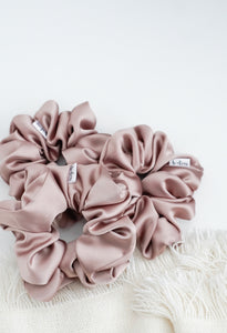 Rose Quartz // full size scrunchie