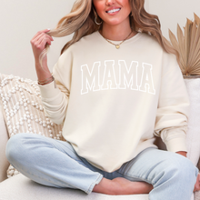 Load image into Gallery viewer, Puff Print MAMA // Off-white crewneck