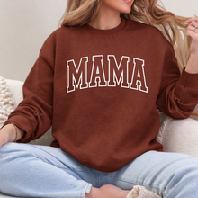 Load image into Gallery viewer, Puff Print MAMA // Brown crewneck