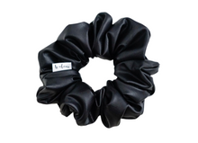 Load image into Gallery viewer, Faux Black // full size scrunchie