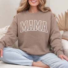 Load image into Gallery viewer, Puff Print MAMA // Taupe crewneck
