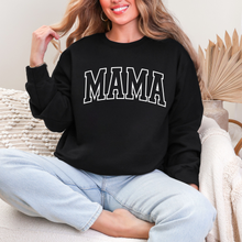 Load image into Gallery viewer, Puff Print MAMA // Black crewneck