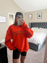 Load image into Gallery viewer, Halloweentown Uni // orange crewneck