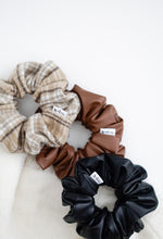 Load image into Gallery viewer, Faux Black // full size scrunchie
