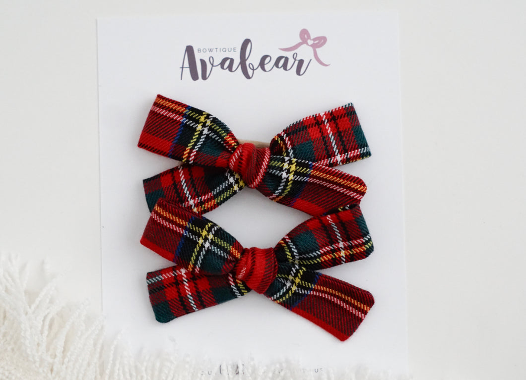 Holiday Plaid // sg piggy set