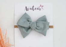 Load image into Gallery viewer, Sky Blue Ribbed  // midi bow