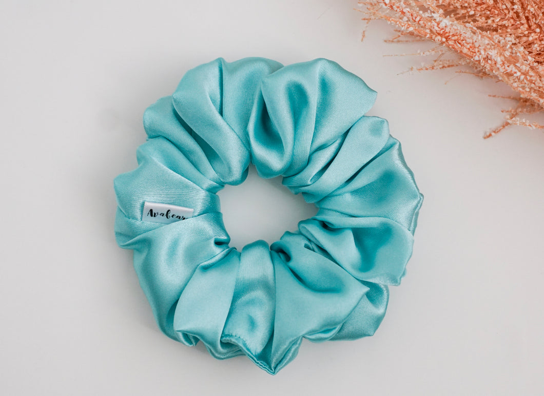 Aquamarine // full size scrunchie