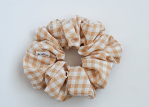 Tuscan Gingham // full size scrunchie