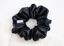 Load image into Gallery viewer, Faux Black // full size scrunchie