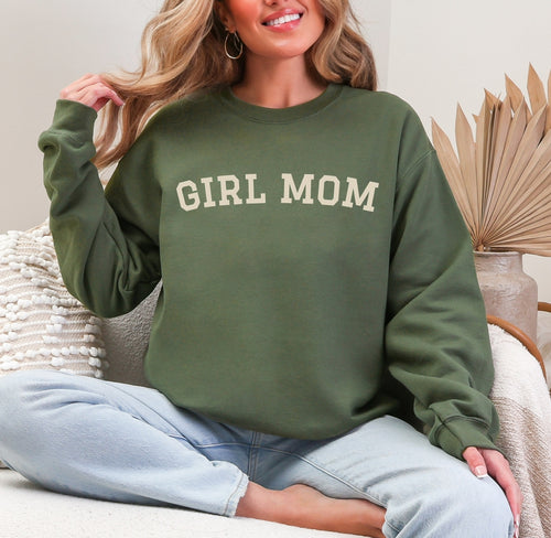 Girl Mom Green // adult crewneck **pre-order**