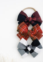Load image into Gallery viewer, Harvest Plaid // large bow