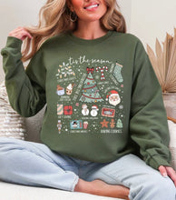 Load image into Gallery viewer, Doodles  // olive green adult crewneck