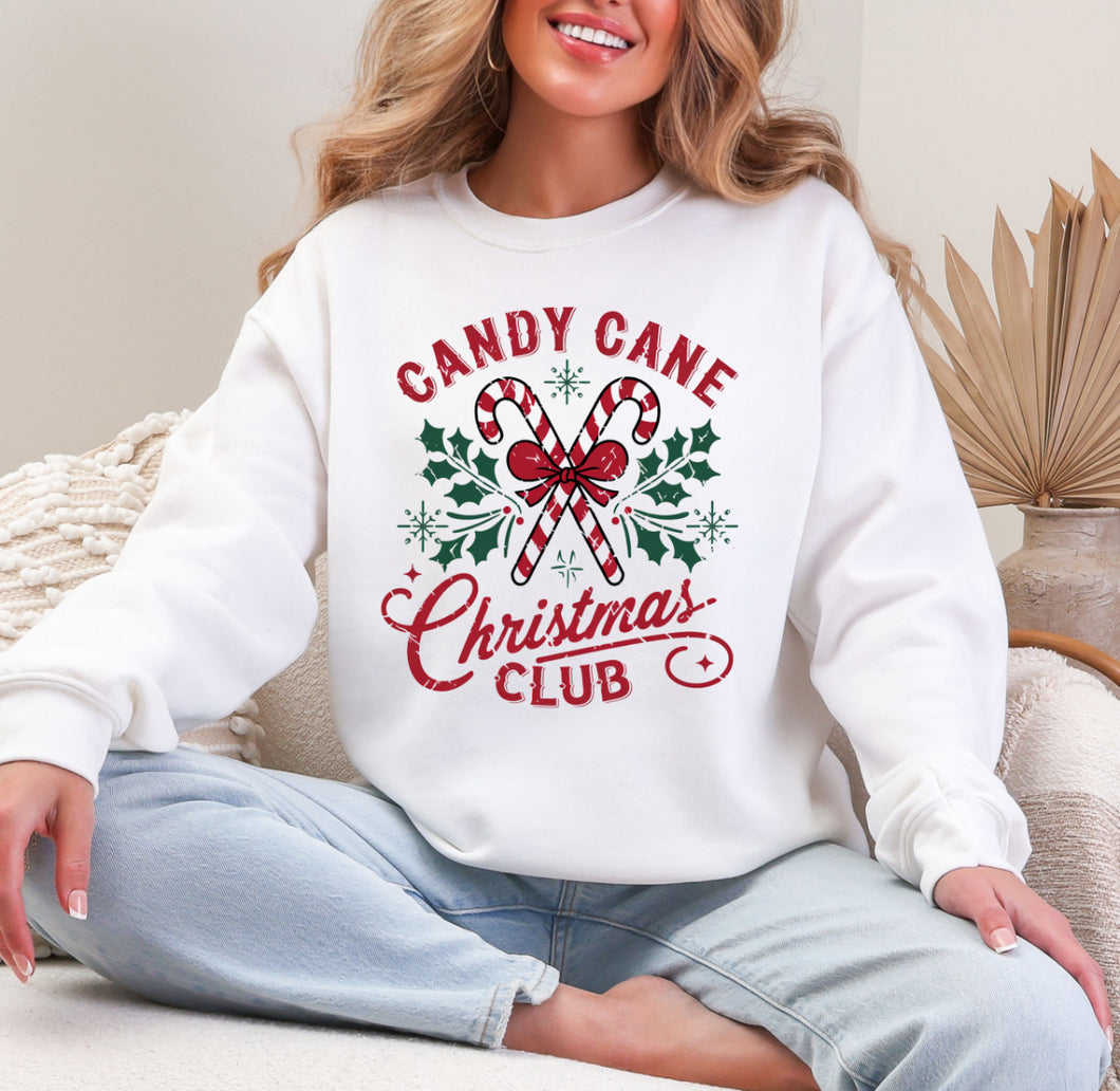 Candy Cane Club  // crewneck