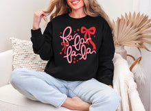 Load image into Gallery viewer, Fa La La // black adult crewneck