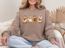 Load image into Gallery viewer, Fall Western Geese  // Taupe crewneck