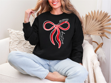 Load image into Gallery viewer, MC Bows // black adult crewneck