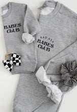 Load image into Gallery viewer, Badass Babes Club Grey // adult crewneck