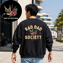 Load image into Gallery viewer, Rad Dad  // black crewneck