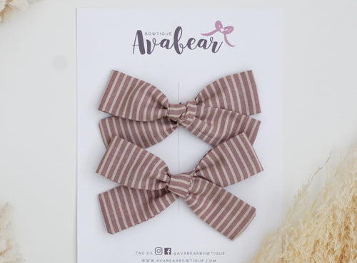 Lilac Stripes // sg piggy set