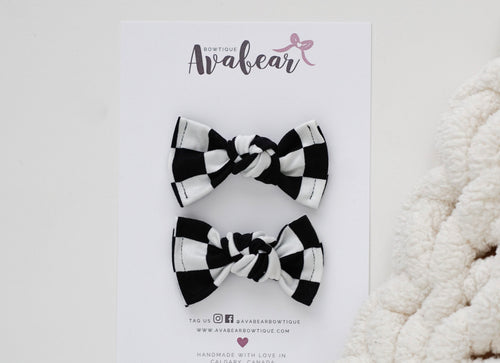 Classic Checkered // piggy set
