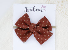Load image into Gallery viewer, Cinnamon // woven large bow
