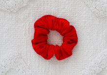 Load image into Gallery viewer, Bright Red // mini scrunchie