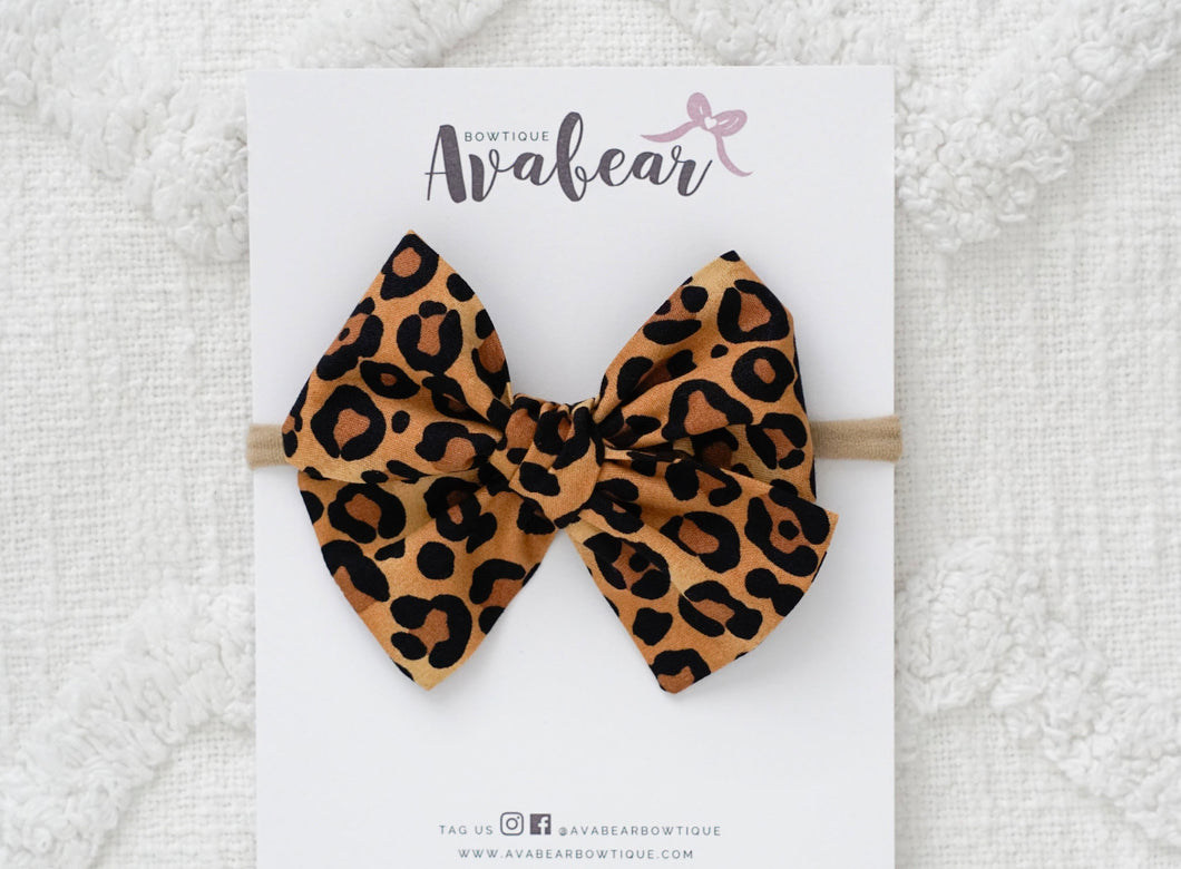 Classic Leopard // large bow