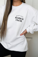Load image into Gallery viewer, Bad Ass Babes Club White// crewneck