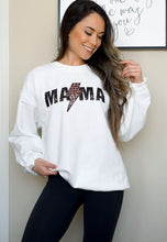 Load image into Gallery viewer, Mama lightning white // crewneck