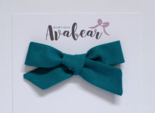Load image into Gallery viewer, Teal // schoolgirl bow